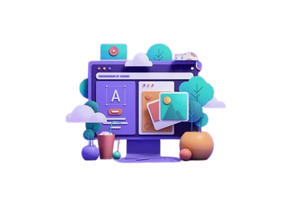 UI UX Design Illustration | Website Interface and Creative Layout Website design screen with typography, images, and creative elements showing user interface and user experience design